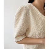 エンボスリボン2WAYパフブラウス | by muni:r | 詳細画像48 