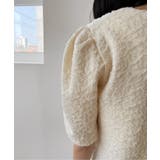 エンボスリボン2WAYパフブラウス | by muni:r | 詳細画像51 