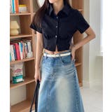 ユニークウォッシングデニムロングスカート | by muni:r | 詳細画像14 