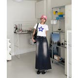 ユニークウォッシングデニムロングスカート | by muni:r | 詳細画像18 