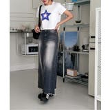 ユニークウォッシングデニムロングスカート | by muni:r | 詳細画像25 