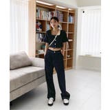 デニムジャケット+ワイドパンツセットアップ | by muni:r | 詳細画像2 