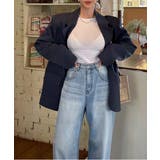 ハートプリントワイドデニムパンツ | by muni:r | 詳細画像4 