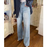 ハートプリントワイドデニムパンツ | by muni:r | 詳細画像5 