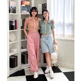 ストライプジップアップTシャツ | by muni:r | 詳細画像25