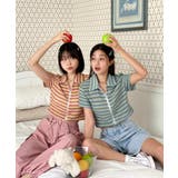 ストライプジップアップTシャツ | by muni:r | 詳細画像27