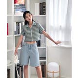 ストライプジップアップTシャツ | by muni:r | 詳細画像32