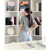 ストライプジップアップTシャツ | by muni:r | 詳細画像34