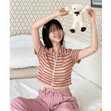 ストライプジップアップTシャツ | by muni:r | 詳細画像42