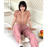 ストライプジップアップTシャツ | by muni:r | 詳細画像45