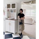 シャーリングクロップド半袖Tシャツ | by muni:r | 詳細画像20