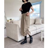 シャーリングクロップド半袖Tシャツ | by muni:r | 詳細画像21