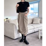 シャーリングクロップド半袖Tシャツ | by muni:r | 詳細画像22