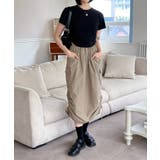 シャーリングクロップド半袖Tシャツ | by muni:r | 詳細画像26