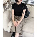 シャーリングクロップド半袖Tシャツ | by muni:r | 詳細画像27