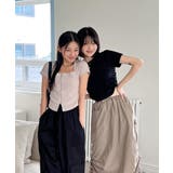 シャーリングクロップド半袖Tシャツ | by muni:r | 詳細画像31