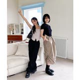 シャーリングクロップド半袖Tシャツ | by muni:r | 詳細画像35