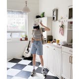 シャーリングクロップド半袖Tシャツ | by muni:r | 詳細画像65