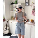 シャーリングクロップド半袖Tシャツ | by muni:r | 詳細画像73