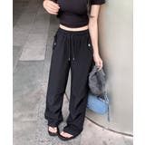 ストラップバンディングワイドロングパンツ | by muni:r | 詳細画像3 