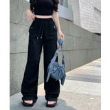 ストラップバンディングワイドロングパンツ | by muni:r | 詳細画像4 