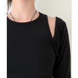 スリムフィットショルダースリットロングTシャツ 2023 FW | by muni:r | 詳細画像17