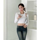 スリムフィットショルダースリットロングTシャツ 2023 FW | by muni:r | 詳細画像19