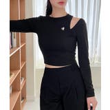 スリムフィットショルダースリットロングTシャツ 2023 FW | by muni:r | 詳細画像3