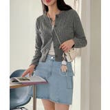 ケーブル編みニットカーディガン/2023 FW COLLECTION | by muni:r | 詳細画像1