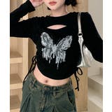 ユニークレイヤードプリントTシャツ | by muni:r | 詳細画像1