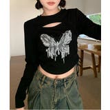 ユニークレイヤードプリントTシャツ | by muni:r | 詳細画像7