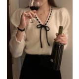 ステッチリボンニットカーディガン/2023 FW COLLECTION | by muni:r | 詳細画像10 