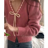 ステッチリボンニットカーディガン/2023 FW COLLECTION | by muni:r | 詳細画像2 