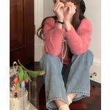 ステッチリボンニットカーディガン/2023 FW COLLECTION | by muni:r | 詳細画像3 