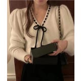 ステッチリボンニットカーディガン/2023 FW COLLECTION | by muni:r | 詳細画像8 