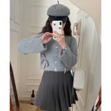 リボンアンゴラ風ニットカーディガン | by muni:r | 詳細画像1