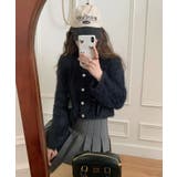 リボンアンゴラ風ニットカーディガン | by muni:r | 詳細画像13