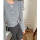 リボンアンゴラ風ニットカーディガン | by muni:r | 詳細画像6