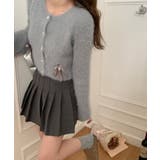 リボンアンゴラ風ニットカーディガン | by muni:r | 詳細画像7