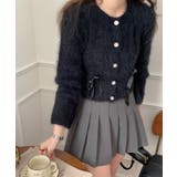 リボンアンゴラ風ニットカーディガン | by muni:r | 詳細画像9