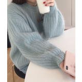 ソフトリブラウンドカラーニット | by muni:r | 詳細画像24