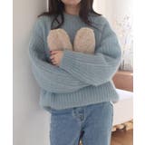 ソフトリブラウンドカラーニット | by muni:r | 詳細画像30