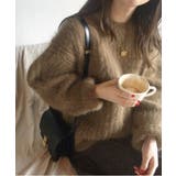 ソフトリブラウンドカラーニット | by muni:r | 詳細画像6