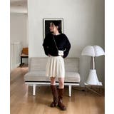 ニットバンディングプリーツスカート | by muni:r | 詳細画像51 