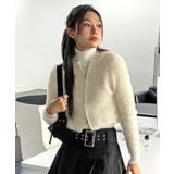 アンゴラ風ジッパーカーディガン | by muni:r | 詳細画像1