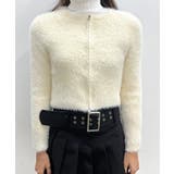 アンゴラ風ジッパーカーディガン | by muni:r | 詳細画像45