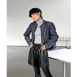 デニムノーカラーショートジャケット | by muni:r | 詳細画像12