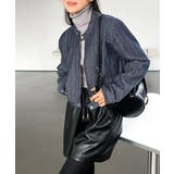 デニムノーカラーショートジャケット | by muni:r | 詳細画像13