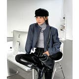 デニムノーカラーショートジャケット | by muni:r | 詳細画像17