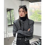 デニムノーカラーショートジャケット | by muni:r | 詳細画像26